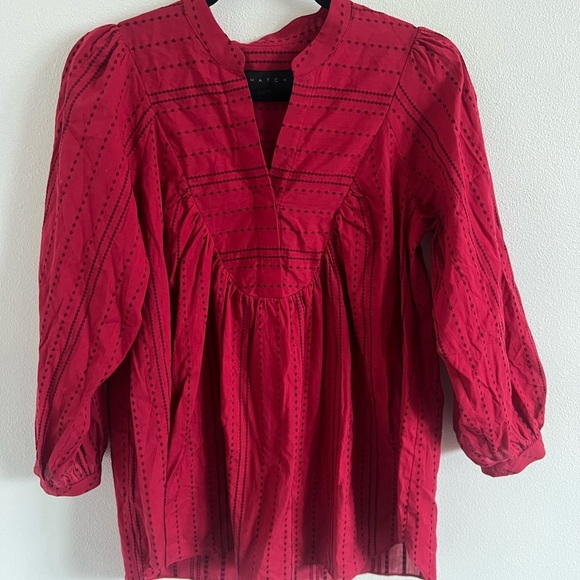 Hatch Pink Peasant Blouse, size 0 - Picture 2 of 7